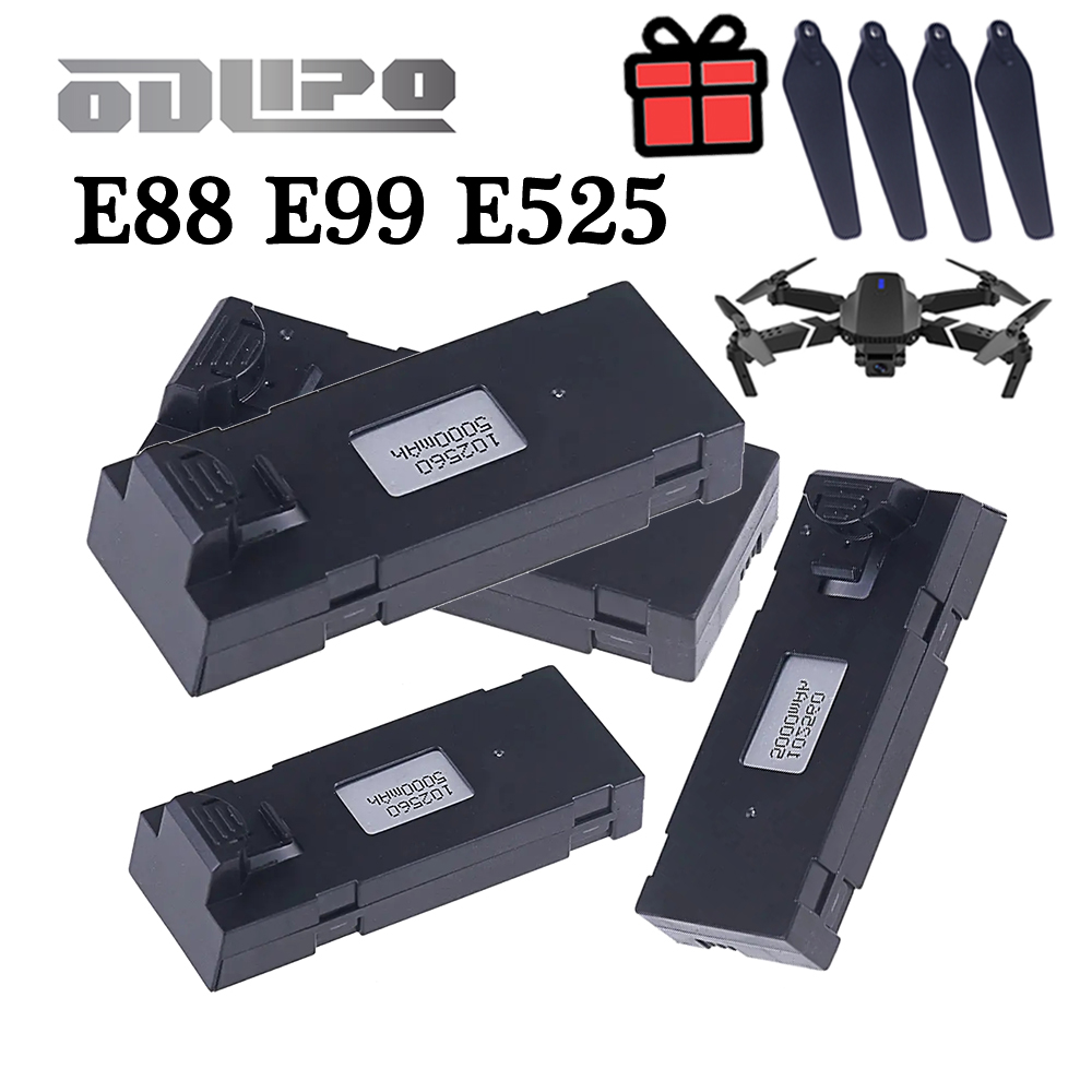 E88 3.7V 5000mAh LiPo Battery  - Eachine Drone E58 评论和价格